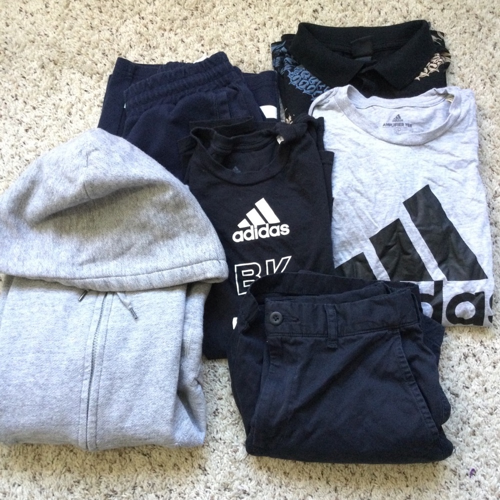 Men’s Mixed Bundle Clothing Lot of 6 Adidas